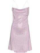 Adam Selman Bottom Of My Heart Slip Dress - Metallic