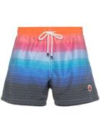 Missoni Gradient Stripe Swim Shorts - Multicolour