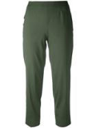 Piazza Sempione - Cropped Trousers - Women - Silk/polyamide/spandex/elastane - 46, Green, Silk/polyamide/spandex/elastane