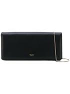 Giorgio Armani - Logo Stamp Clutch - Women - Lamb Skin/metal - One Size, Black, Lamb Skin/metal