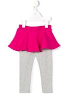 Diesel Kids 'planib' Skirt-layered Leggings, Infant Girl's, Size: 6 Mth, Pink/purple