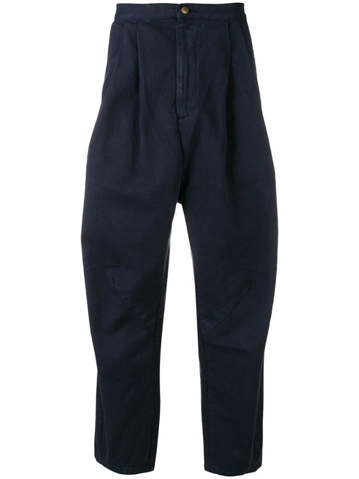 Henrik Vibskov Gush Drop-crotch Trousers - Dark Navy