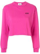 Gcds Cropped Sweatshirt - Pink