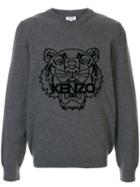 Kenzo Tiger Motif Jumper - Grey