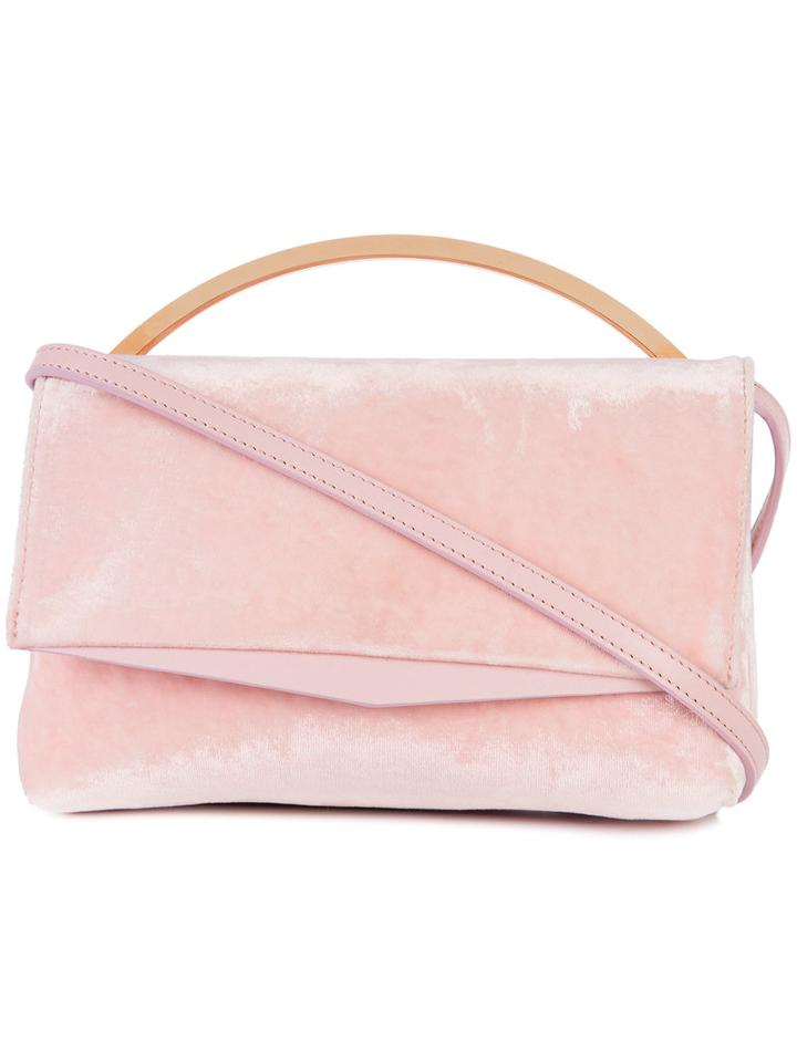 Eddie Borgo - Top-handle Tote - Women - Calf Leather/velvet - One Size, Pink/purple, Calf Leather/velvet