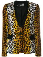 Love Moschino Leopard Print Blazer - Brown