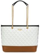 Love Moschino Quilted Tote Bag - White