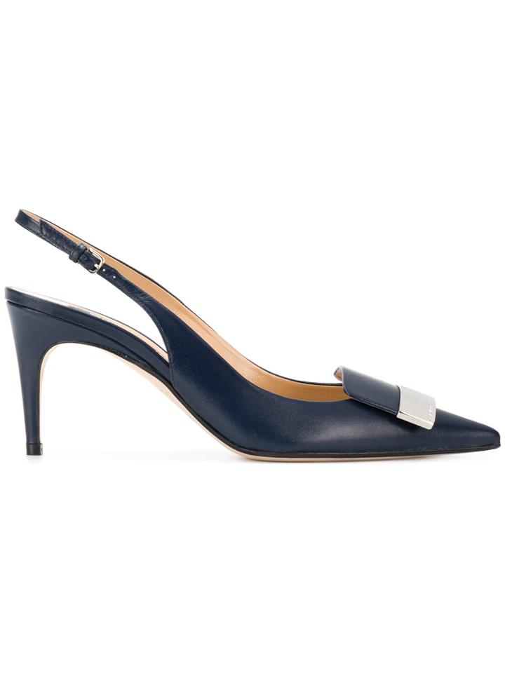 Sergio Rossi Sr1 Slingback Pumps - Blue