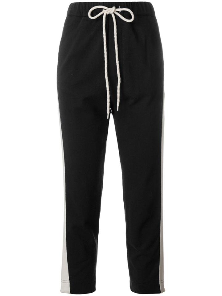Bassike Drawstring Waist Trousers - Black