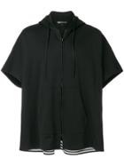 Y-3 Zipped Front Hoodie - Black