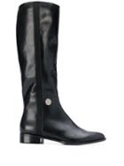 Emporio Armani Equestrian-style Boots - Black