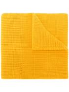 Woolrich Logo Patch Knitted Scarf - Yellow