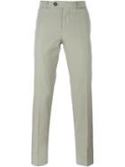 Brunello Cucinelli Slim Fit Trousers, Men's, Size: 54, Grey, Cotton/polyester