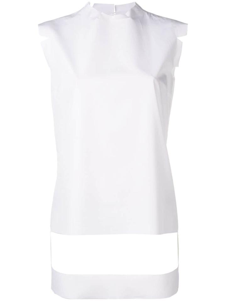 Maison Margiela Cut Out Paneled Top - White