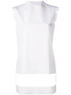 Maison Margiela Cut Out Paneled Top - White