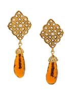Chanel Vintage Oversized Swing Clip-on Earrings - Gold
