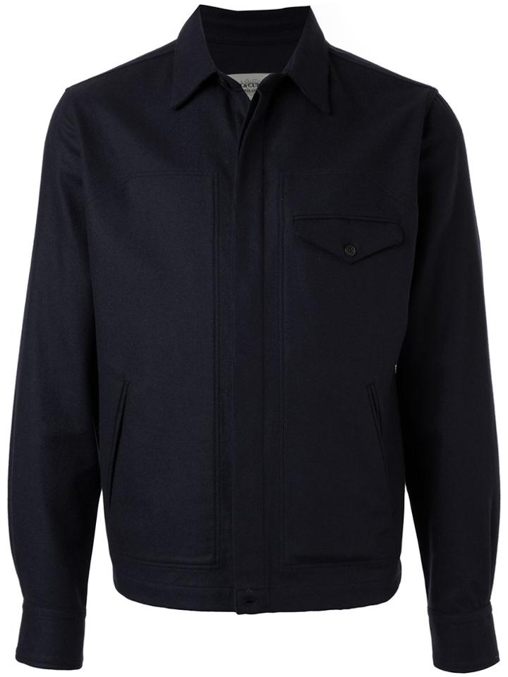 Kent & Curwen Classic Bomber Jacket - Blue
