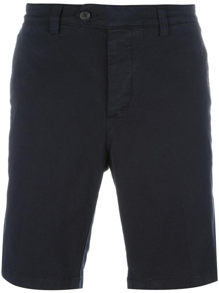 Ami Alexandre Mattiussi Classic Chino Shorts, Men's, Size: Small, Blue, Cotton/spandex/elastane
