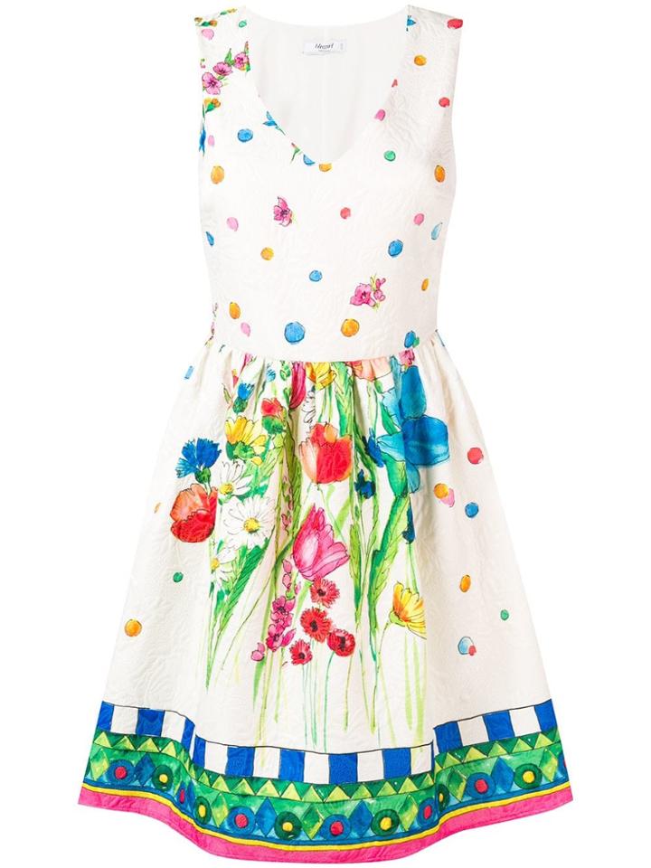 Blugirl Printed Jacquard Dress - White