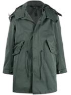 Ten C Drawstring Hooded Jacket - Green