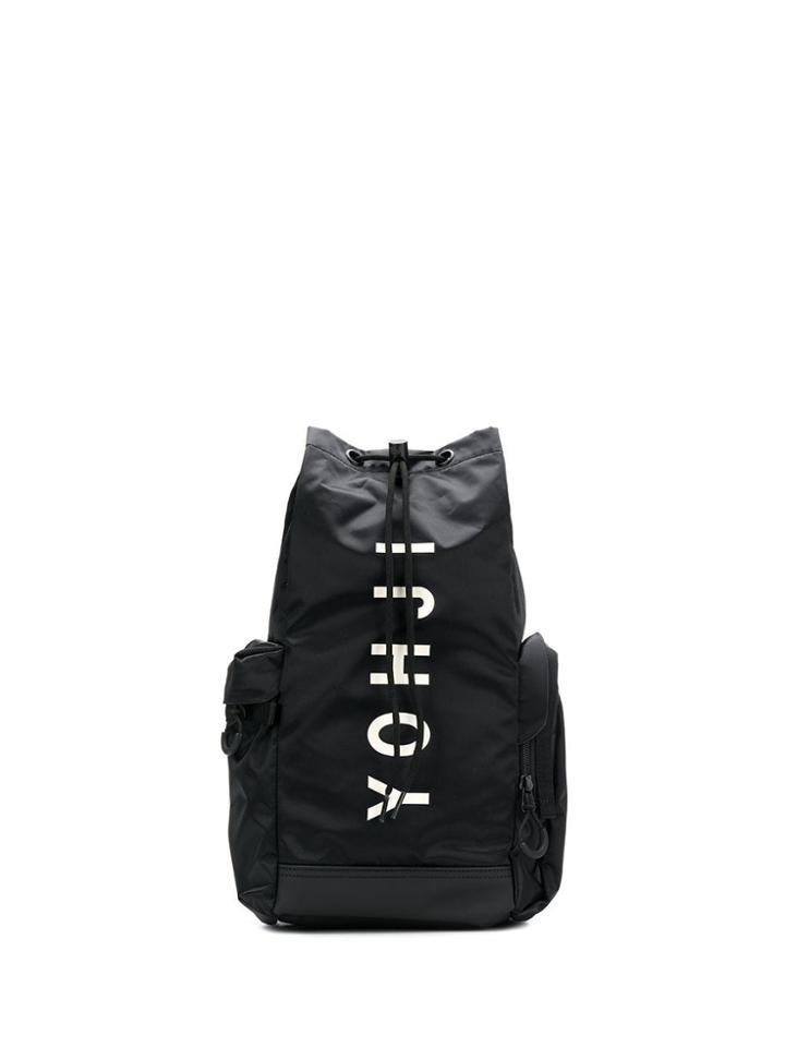 Y-3 Logo Print Drawstring Backpack - Black