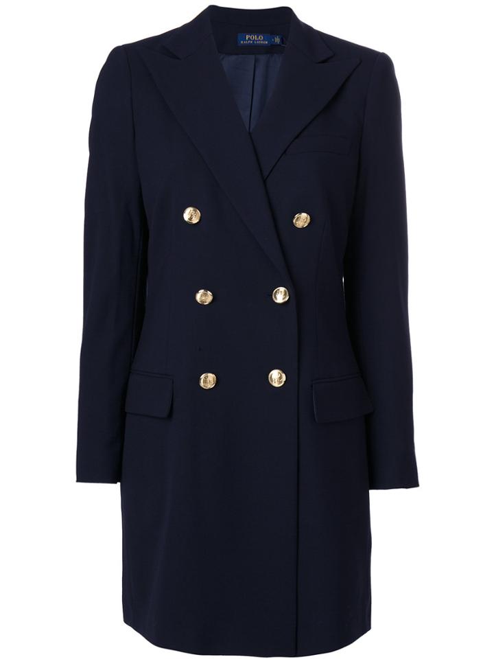 Polo Ralph Lauren Double Breasted Coat - Blue