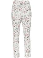 Erdem Sydney Floral Jacquard Skinny Trousers - Neutrals