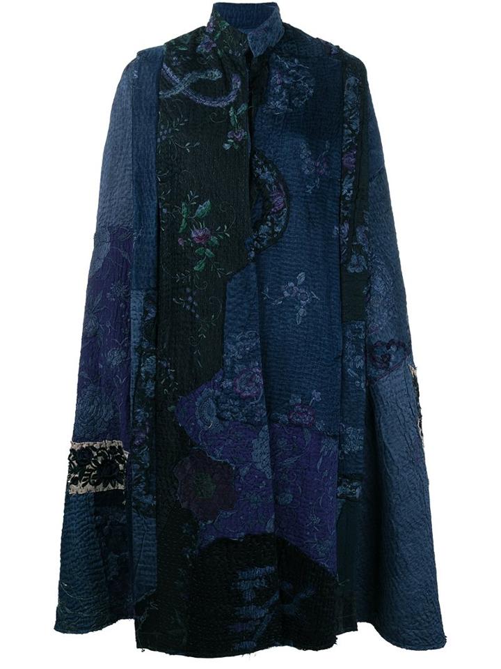 By Walid 'wsima' Cape, Women's, Size: Small, Blue, Silk/cotton