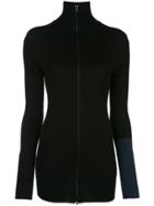 Yohji Yamamoto Zipped Knitted Sweater - Black