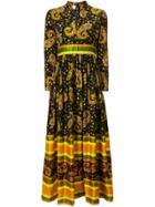 William Vintage 1969 Paisley Maxi Dress - Black