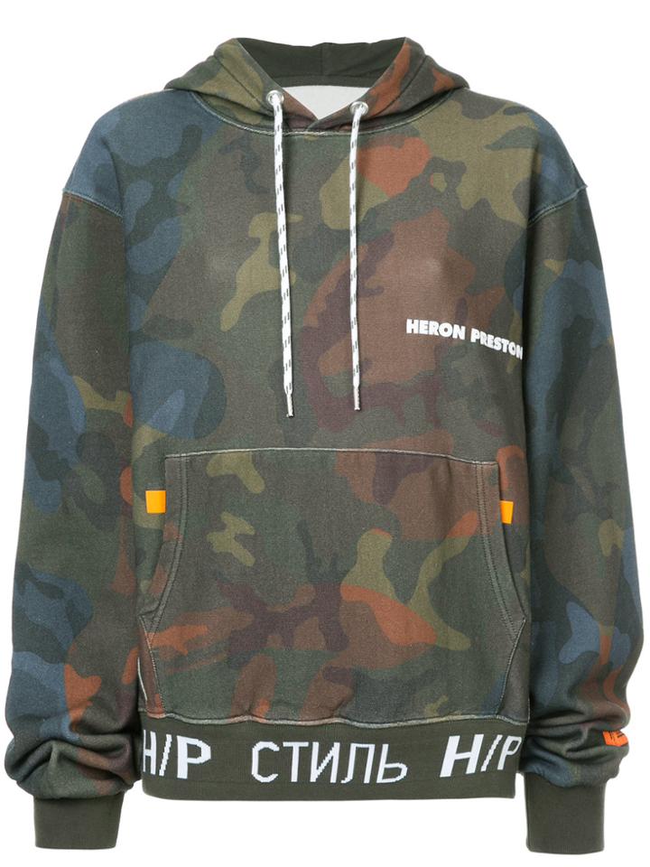 Heron Preston Camouflage Print Hoodie - Multicolour