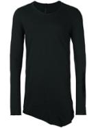 Masnada Asymmetrical Sweatshirt, Men's, Size: Large, Black, Cotton