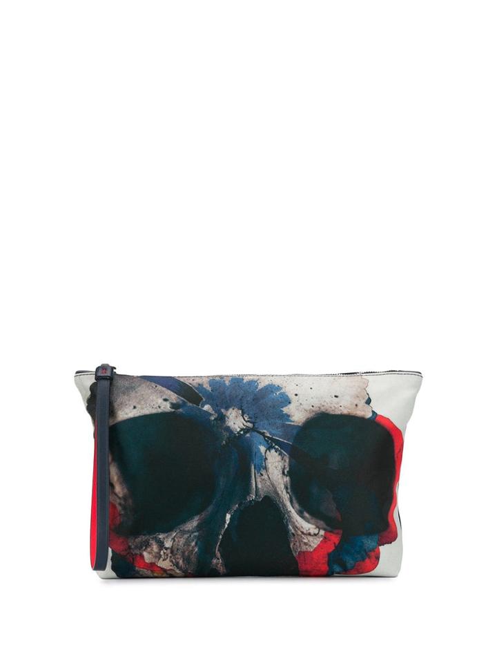 Alexander Mcqueen Notebook Pouch Bag - Blue