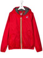 K Way Kids Jacques Hooded Jacket - Red