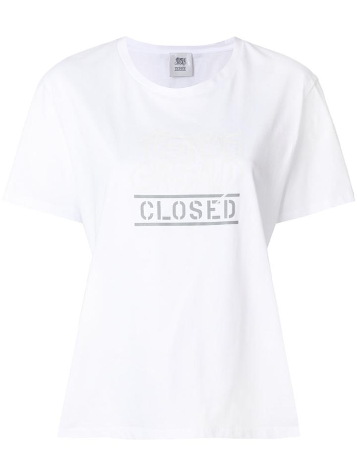 Closed Logo Print Boxy T-shirt - White