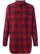 Off-white Checked Shirt, Men's, Size: Medium, Red, Acrylic/polyester/wool/other Fibers