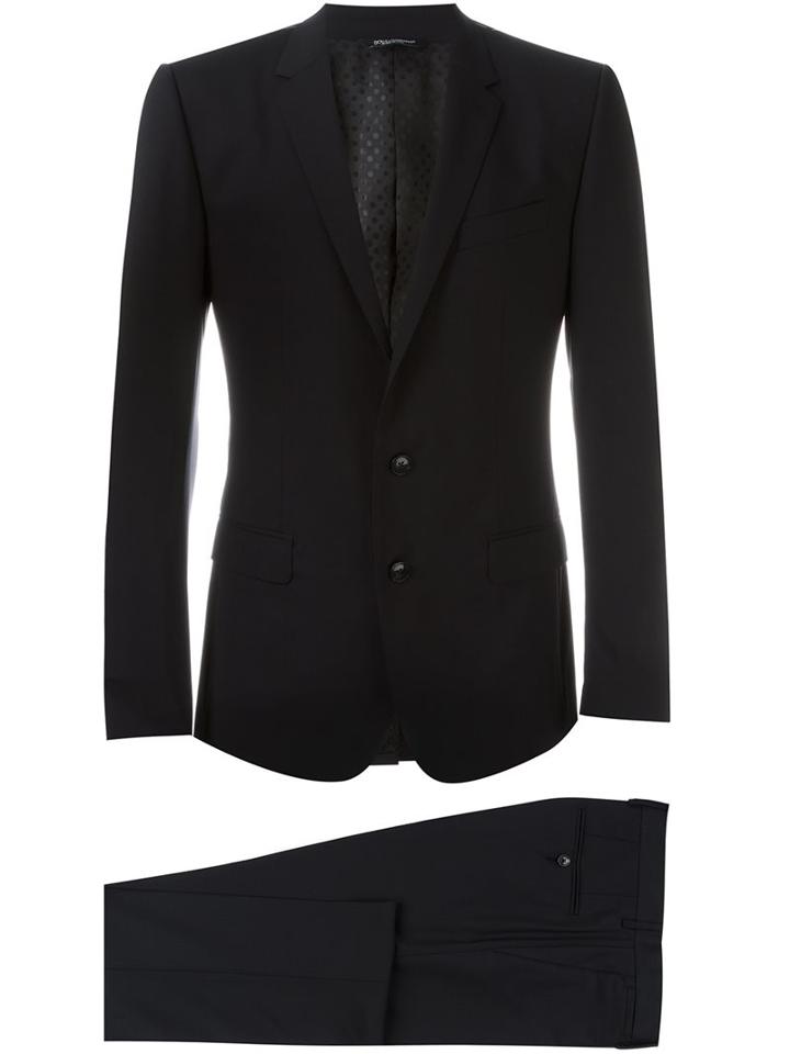 Dolce & Gabbana Two Piece Suit, Men's, Size: 56, Blue, Spandex/elastane/acetate/cupro/virgin Wool