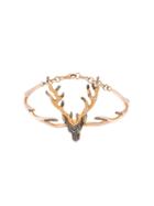 Christina Debs Small Diamond Deer Bracelet, Women's, Metallic