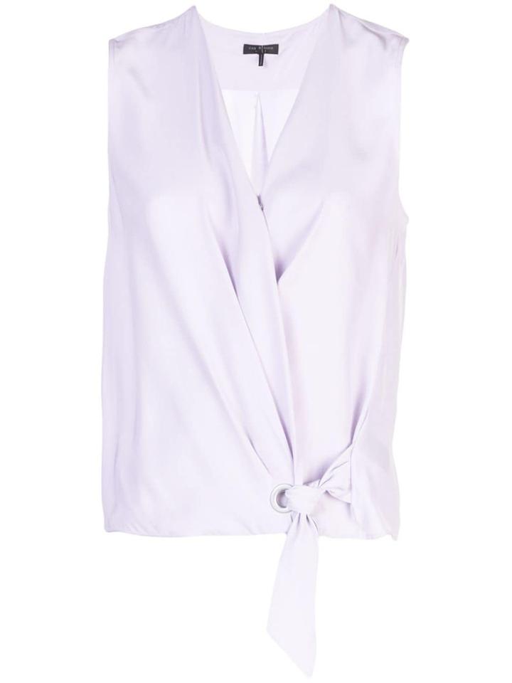 Rag & Bone Wrap-around Top - Purple