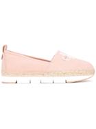 Calvin Klein Logo Print Espadrilles - Pink & Purple
