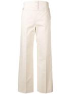 Jil Sander Wide-leg Panelled Trousers - White