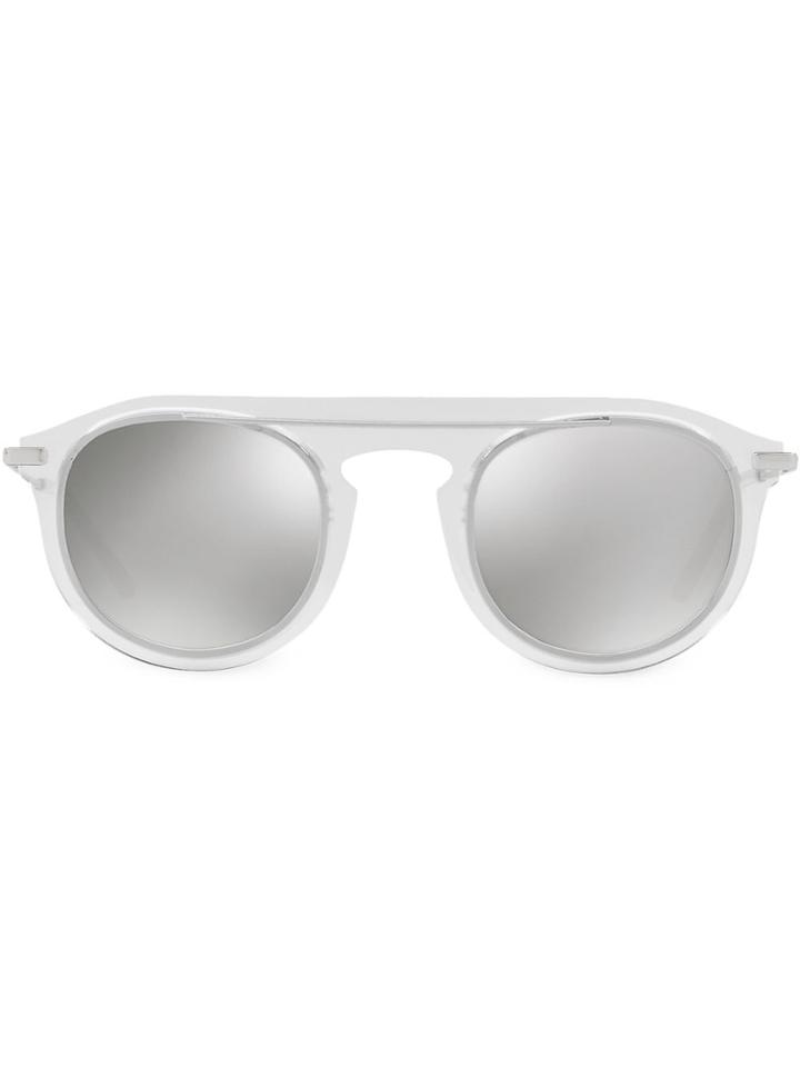 Dolce & Gabbana Eyewear Display Round-frame Sunglasses - Silver