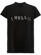 Julius 'hell' Print T-shirt, Men's, Size: 3, Black, Cotton