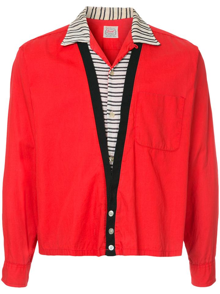 Fake Alpha Vintage 1960s Rockabilly Shirt - Red
