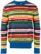 Love Moschino Logo Stripe Sweater - Multicolour