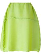Issey Miyake Cauliflower Elasticated Waist Skirt, Women's, Green, Polyester