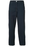 Lemaire High-waisted Straight Trousers - Blue