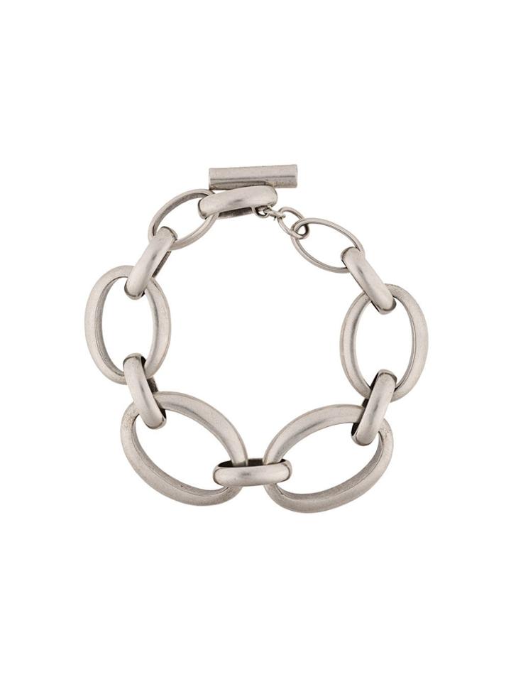 Ann Demeulemeester Large Chain Bracelet - Metallic