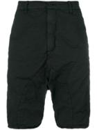 Poème Bohémien Wrinkled Bermuda Shorts - Black