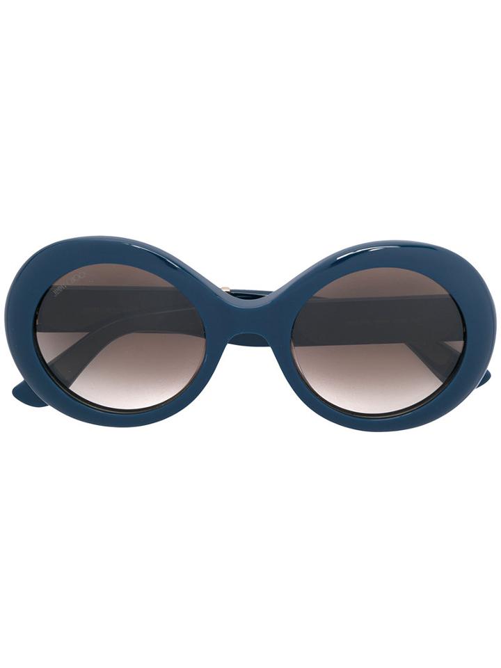 Jimmy Choo Eyewear - Wendy/s Sunglasses - Women - Acetate - One Size, Blue, Acetate